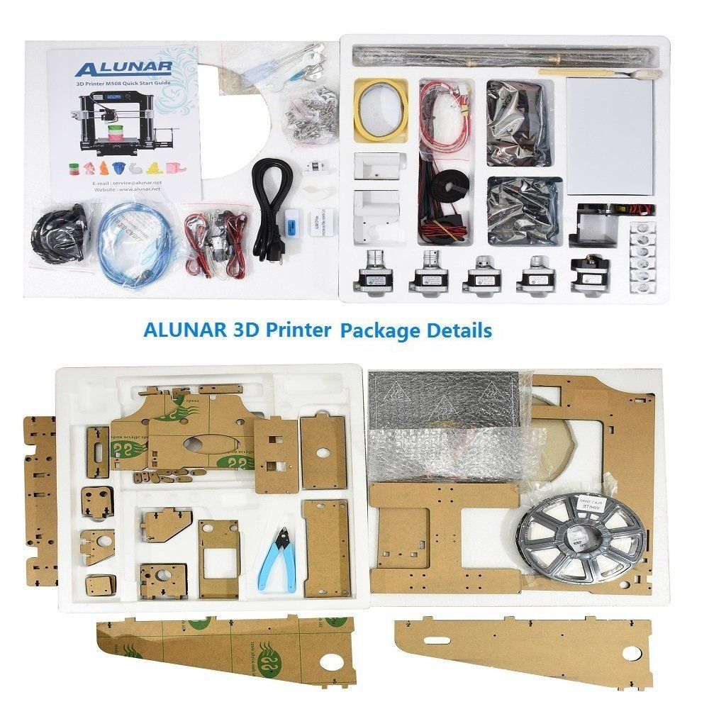 alunar upgraded 3d printer