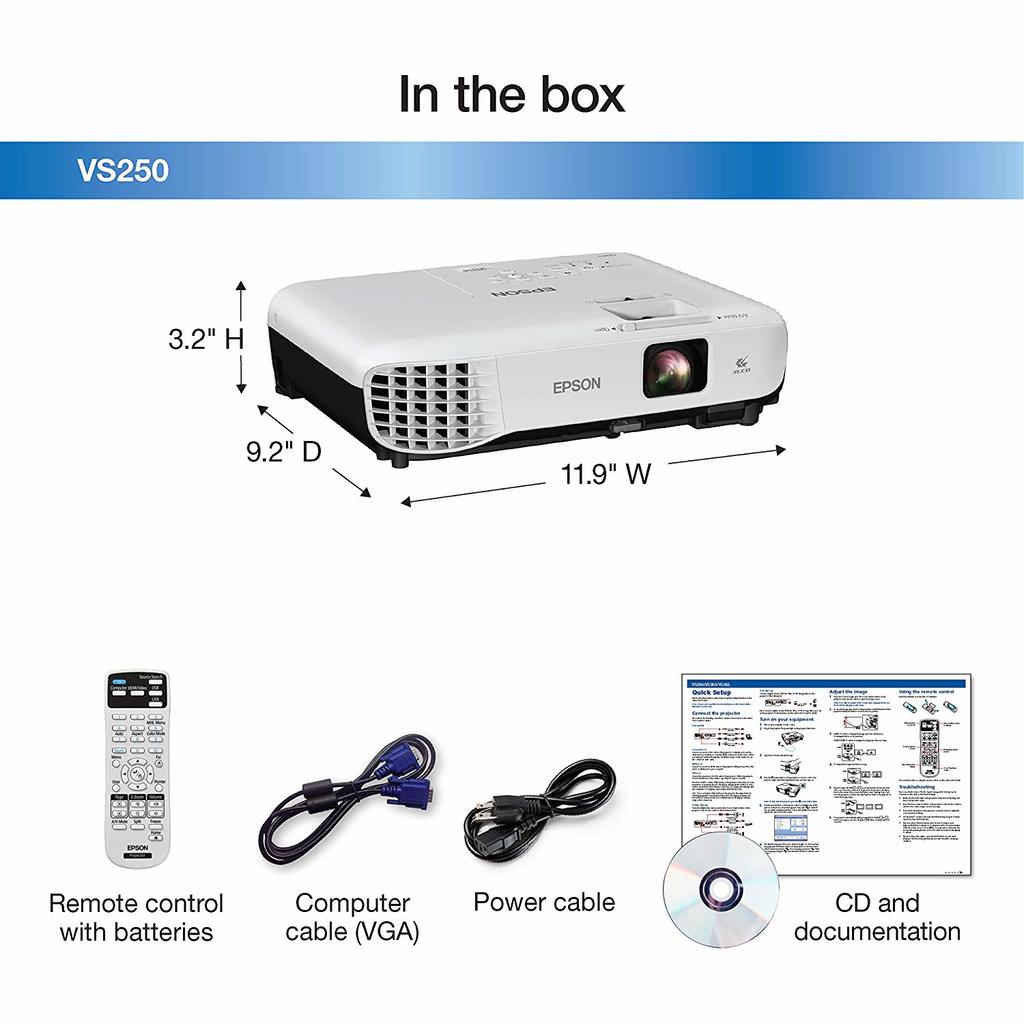 epson vs250 specs