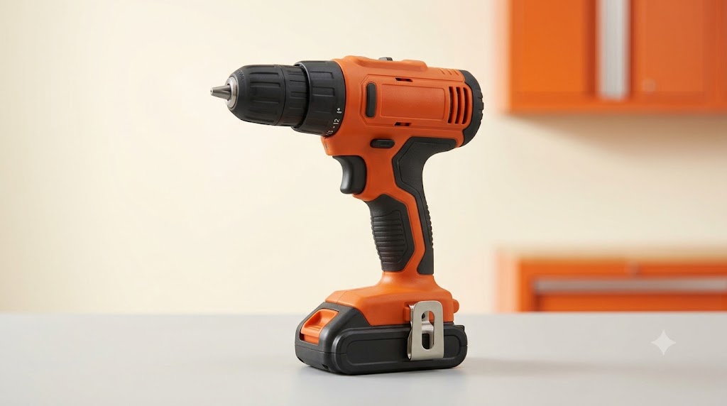 Black and Decker 20V MAX cordless drill profile showing compact form and battery connection framework