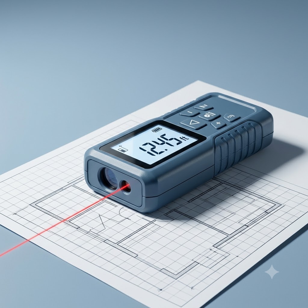 Digital multi-scanner electronic stud finder displaying drywall sensor tracking clear-cut view